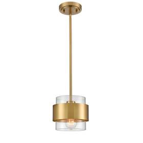 B5333du-j Claxy Brass Pendant Light Mini Glass Lighting For Kitchen Island With Clear