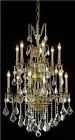 9612d27fg Clear Id Lights French 966570 Monarch 12 Gold Crystal Chandelier