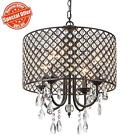 Clstytl006b-40 Sottae Modern Crystal Beaded Drum Shade Lights Pendant Light Chandelier
