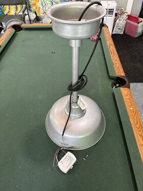 Bgy-14ga Cocoweb Led Pendant Barn Light With Adjustable Cord 14 Inch Wide 48 Or Gooseneck