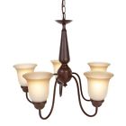 Efh8195m Commercial Chandelier Reversible 5-light Electric Nutmeg