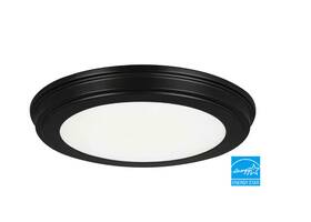 1006367873 Commercial Electric 13 Inch Light Matte Black 3-cct Led Flush Mount 2-pack