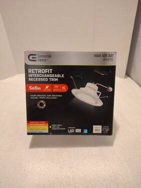 1004 Commercial Electric 192968500125 325 337 White Retrofit Recessed New Shelf Pull