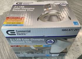 Commercial Electric 192968600634 3 Inch Led Canless Recessed Light Brushed Nickel Cct Dimmable