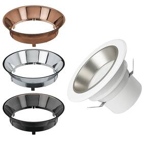 306112991 Commercial Electric 4 Inch Adjustable Led Recessed Light Trim With Colors