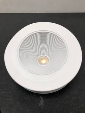53197301 Commercial Electric 6 Inch Deep Baffle Led Recessed Light Trim Dimmable W