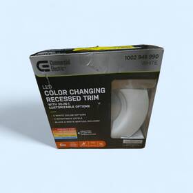 53801101 Commercial Electric 6 Inch 30 Lighting Options Integrated Led Recessed Light Trim