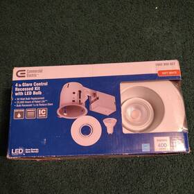 53805101 Commercial Electric 1002 805 027 4 Inch Glare Control Recessed Kit 50w Led Bulb