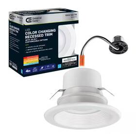53819101 Commercial Electric 4 Inch 30 Cct Title 20 Integrated Led Recessed Trim Indoor