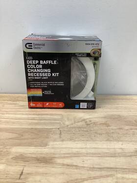 53823101 Commercial Electric Adjustable Cct Led Canless Recessed Light With Night And Reduced Glare