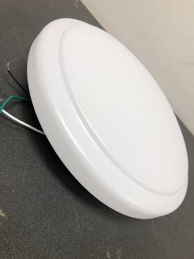54074391 Commercial Electric 12 Inch White Round Led Flush Mount Ceiling Light - 1000 Lumens