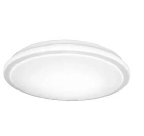 564481111 Commercial Electric 13 Inch White Round Led Flush Mount With Night Light Or Black