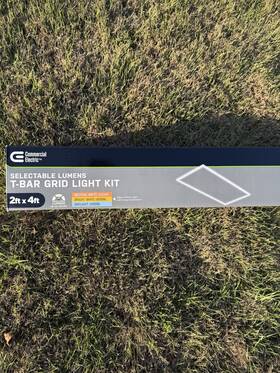 Commercial Electric 63721 1-pack Ce 2 Ft. X 4 White Panel Bar Cct And Lumen Select