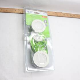 Commercial Electric 847658001542 3-pk Led Puck Light Kit White 21353nvkit-wh