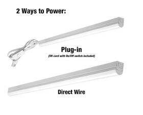 Commercial Electric 849489002521 4 Ft Led Garage Workshop Ceiling Strip Light Plug-in Or Hardwire 4000k