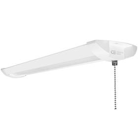 Commercial Electric 849489075396 1-pack 2 Ft 2000 Lumens With Pull Chain Led Light 20w Bright White 4000k