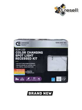 91916 Commercial Electric Ultra Spot Led 3in Round Canless Recessed Light