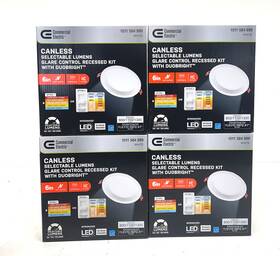 92293 Commercial Electric 4pk Elite Series 6 Inch Led Duobright Adjust Cct Recessed Light