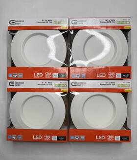 Cer6730mwh27 Commercial Electric Recessed Led Can Light Trim New 5 Or 6 Inch Bright White 4