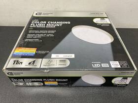 Fm11lp6wymmnkhd Commercial Electric 11 Inch Brushed Nickel Led Dimmable Cct Flush Mount