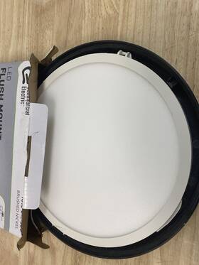 Lil3001lx-01 Commercial Electric 12 Inch Edgelit Led Flush Mount Painted Bn Finish