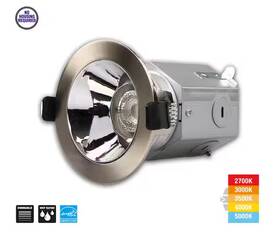 Nk01aa11cr1259e Commercial Electric 3 Inch Led Canless Recessed Light With Brushed Nickel Trim