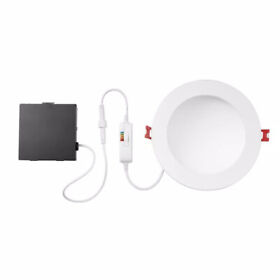 91458 Commercial Electric Ultra-low Glare 6 In. Color Select Canless Recessed Led Kit