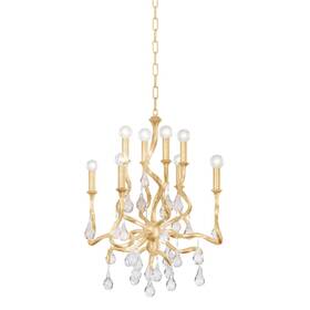 414-23-gl Corbett Lighting 414-23 Aveline 8 Light 22 Inch W Crystal Candle Style - Gold