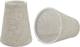 32658-2b Corporation Small Hardback Empire Shape Chandelier Clip-on Lamp Shade Set 2 Pack