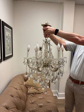 Am0643hm Costway Ep22626 Elegant Crystal Chandelier Ceiling Light - Transparent