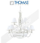 Sl8012-9 Cottage Thomas Stone Lighting Ivory 12 Light Shades Chandelier