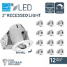 Cp734l-12wh Nadair Pack Led Recessed Lighting Kit Swivel Dimmable 774891058883