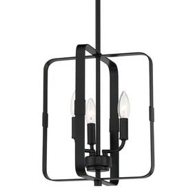 56033-fb Craftmade 56033 Stowe 3 Light 12 Inch W Taper Candle Style Chandelier - Black
