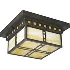 P3513-46 Crafts Bronze Arts Flush Mount 2 Weathered Progress Light