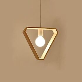 Creative Wood Pendant Light Includes Led 9w Bulb