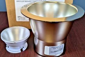S-dlt4-m-ss-cg Cree 4- Inch Downlight Trim Medium Beam Semi Specular Champagne Gold S-dl4t-m-sscg