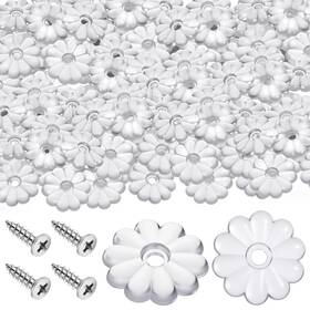 Kao-croblissful-2924 Croblissful 100 Pack Rosette Washers With Screws Mobile Home/rv Ceiling White