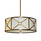 Cru-173lp-vb Dainolite Ltd Light Pendant Metal Cage With Cream 065214173063