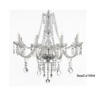 J10-243 Crystal 28x28 Lighting Downlight Pendant Light Fixture Glass Chandelier Classic