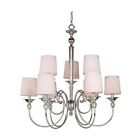 678907 Crystal Hampton Bay 9 Chrome Locksley Contemporary Light Chandelier