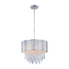 22294wtsn Crystals Chandelier Rapture 22294 Nickel Fixture Light Drum Maxim Pendant Shade