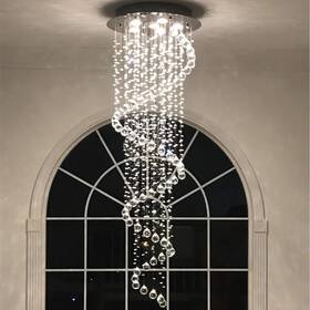 Crystop 955483460589 Modern Contemporary Swirl Chandelier Lighting For Foyer Dining Room Kitchen C