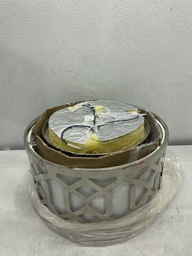 2263-pn Crystorama 16.25 Inch Flush Ceiling Light 3 Light-2263-pn