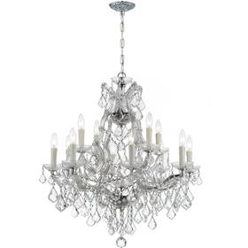 4412-ch-cl-i Crystorama Maria Theresa Chandelier Polished Chrome