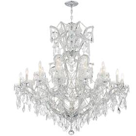 Crystorama 4424-ch-cl-s Maria Theresa Chandelier Polished Chrome