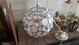 527-sa Crystorama Palla 1 Light Antique Silver Sphere Mini Chandelier - Affordable