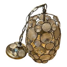 523-sa Crystorama 633779014956 Lighting Palla Light Mini Pendant Classic Style Capiz Shell
