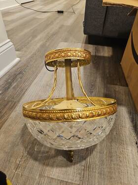 C193-118-12-ob Crystorama 633779027222 3 Light Olde Brass Traditional Ceiling Mount -