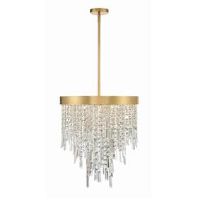 Crystorama 633779051463 Winfield 5 Light Antique Gold Chandelier - 20 Inch W X 24 H