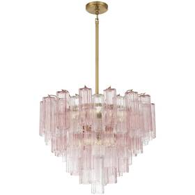 Add-312-ag-sp Crystorama Addis Chandelier Aged Brass